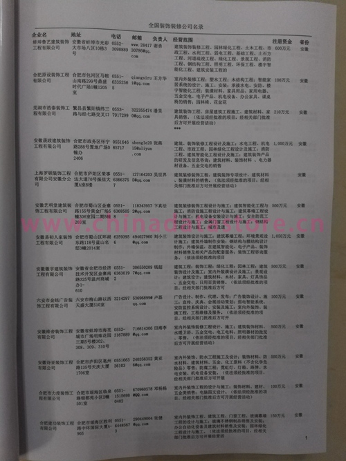 中國裝飾裝修企業(yè)黃頁可開展精準(zhǔn)營銷，電話營銷、郵件營銷、傳真營銷等等多管齊下，圓您銷售冠軍夢