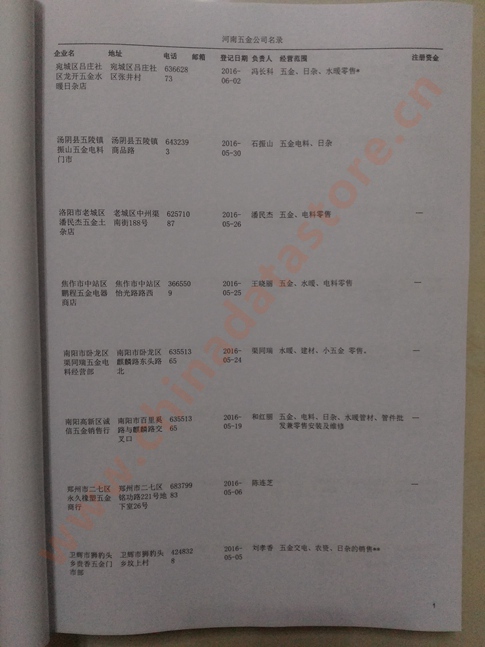 河南五金企業(yè)黃頁可開展精準(zhǔn)營銷，電話營銷、郵件營銷、傳真營銷等等多管齊下，圓您銷售冠軍夢